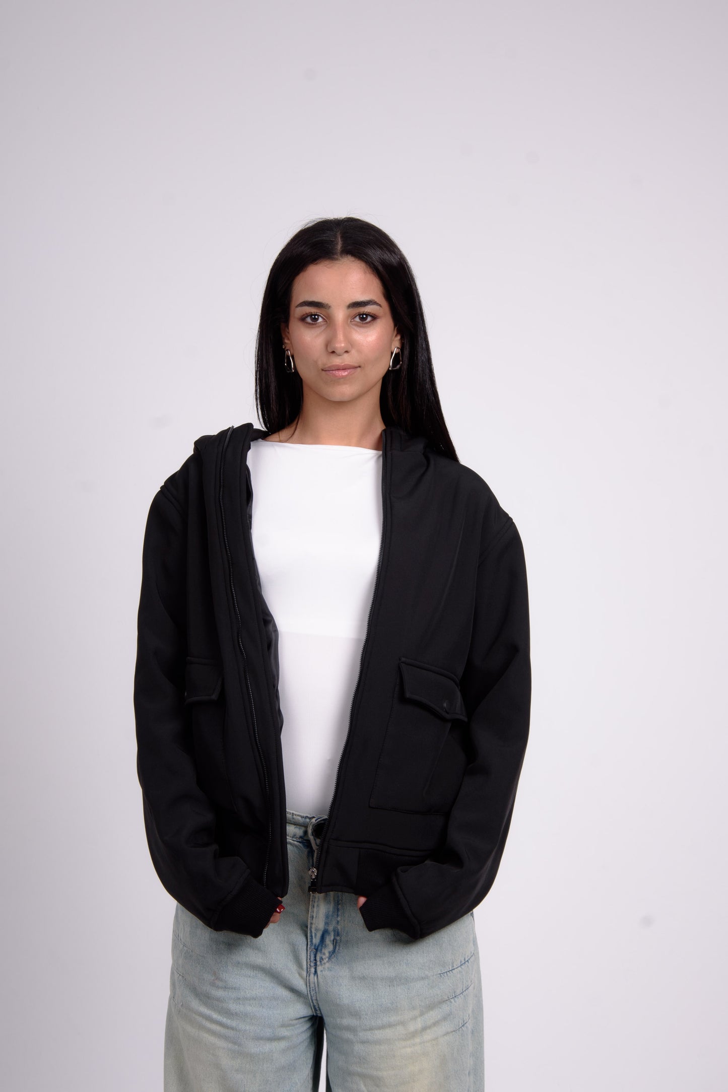 Black Urban Faux Jacket