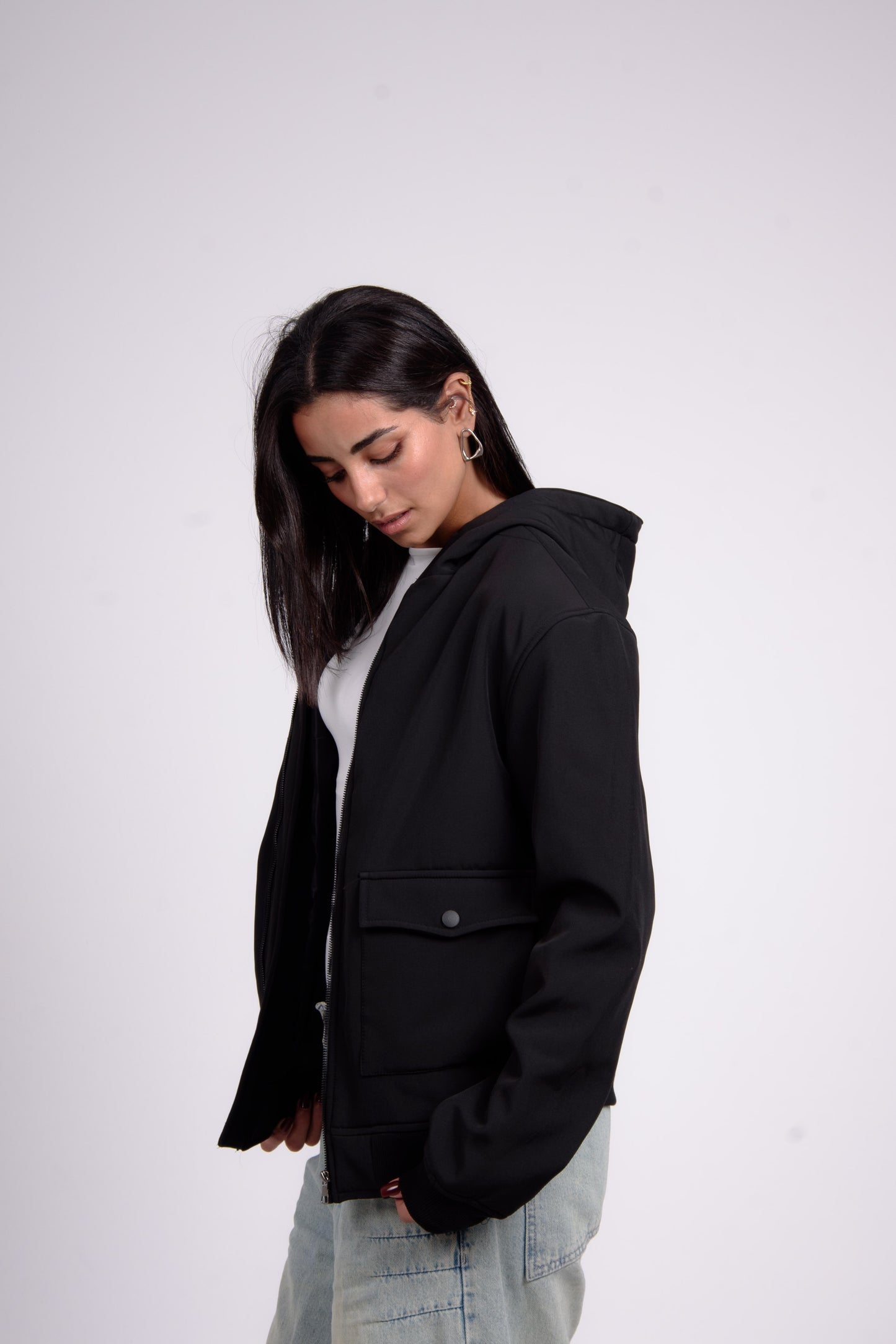 Black Urban Faux Jacket