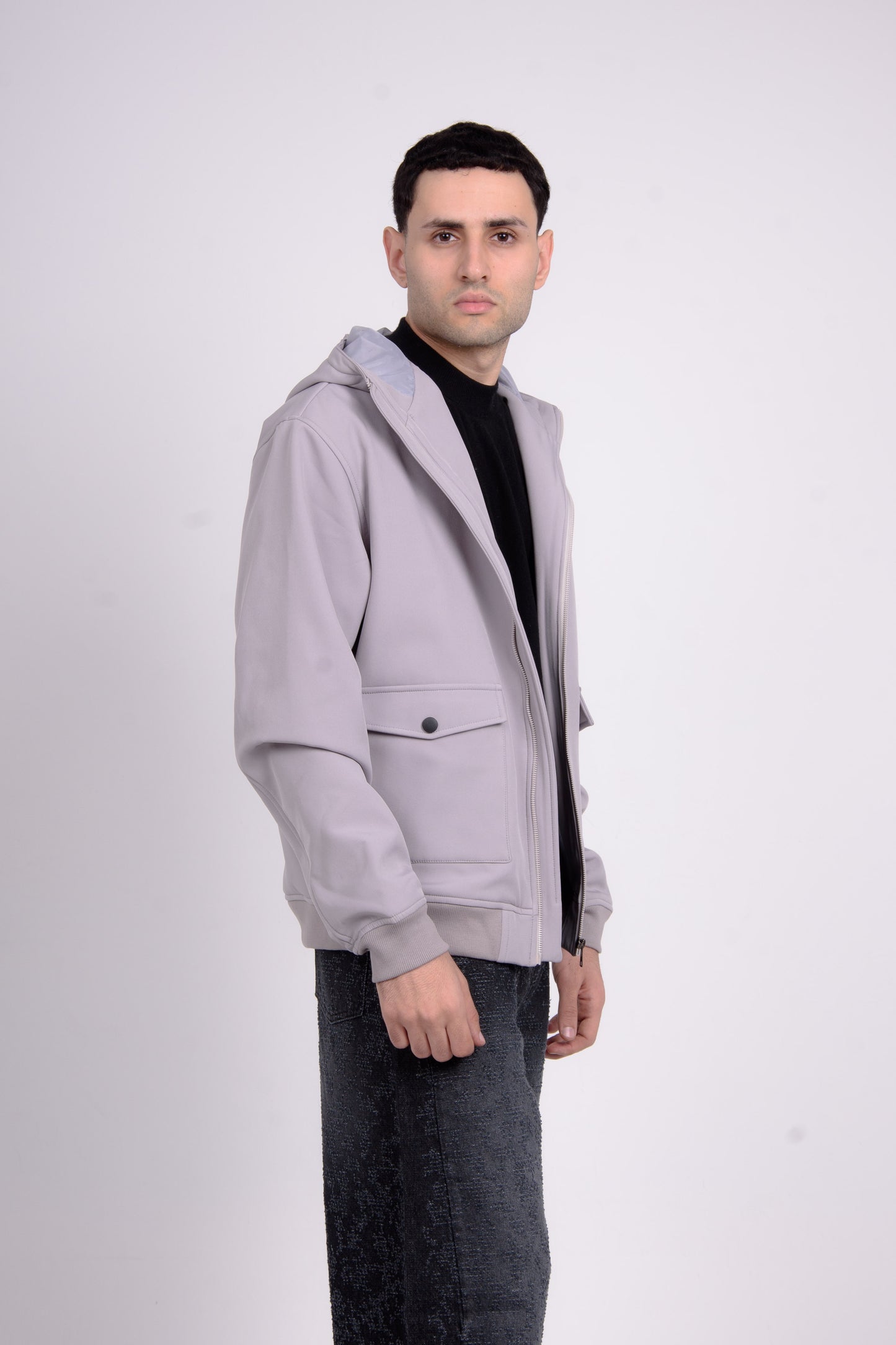 Silver Urban Faux Jacket