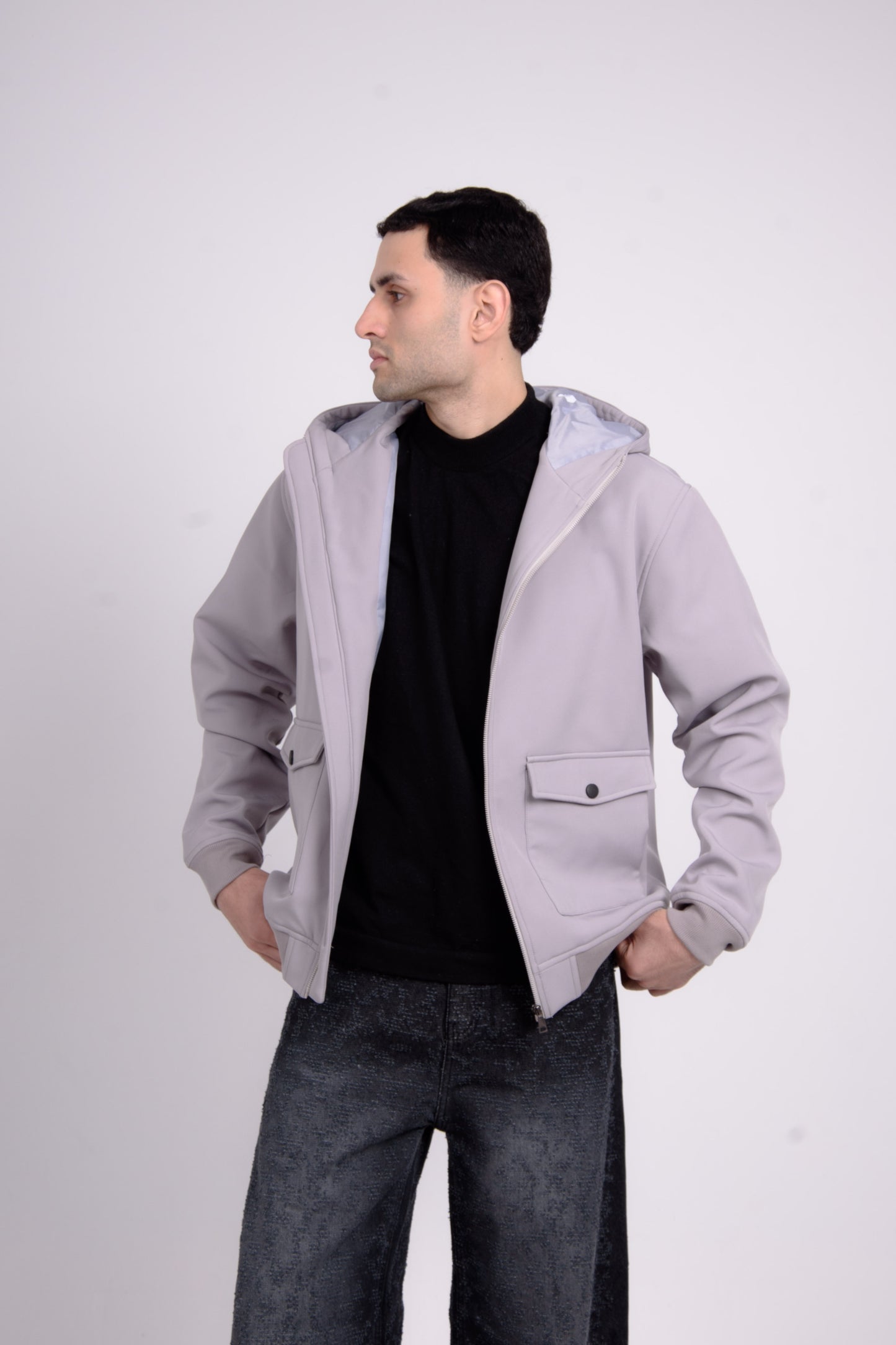 Silver Urban Faux Jacket