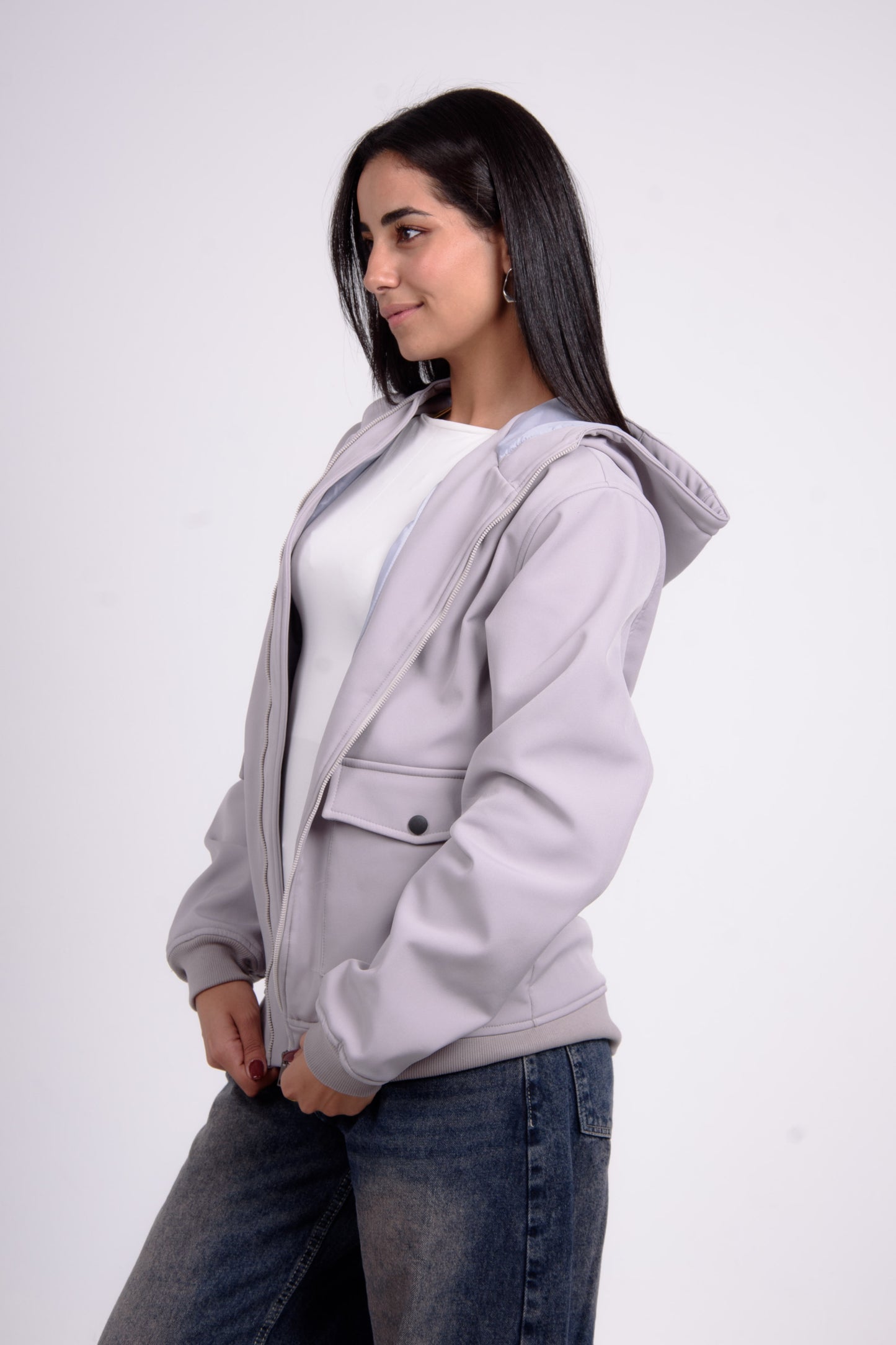 Silver Urban Faux Jacket