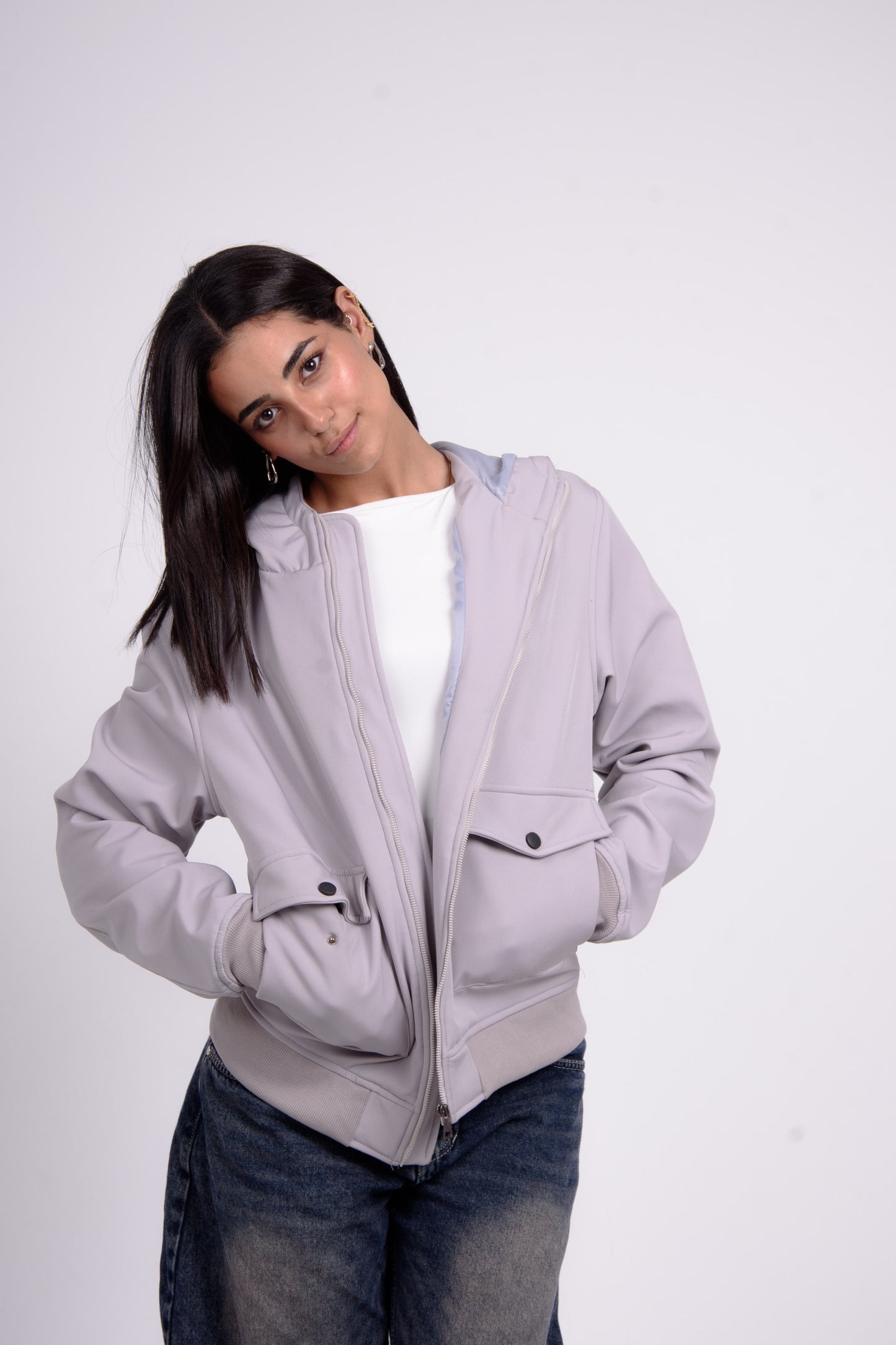 Silver Urban Faux Jacket